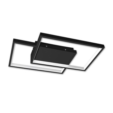 LED Zatemnitvena stropna svetilka LED/45W/230V 3000-6500K črna + Daljinski upravljalnik