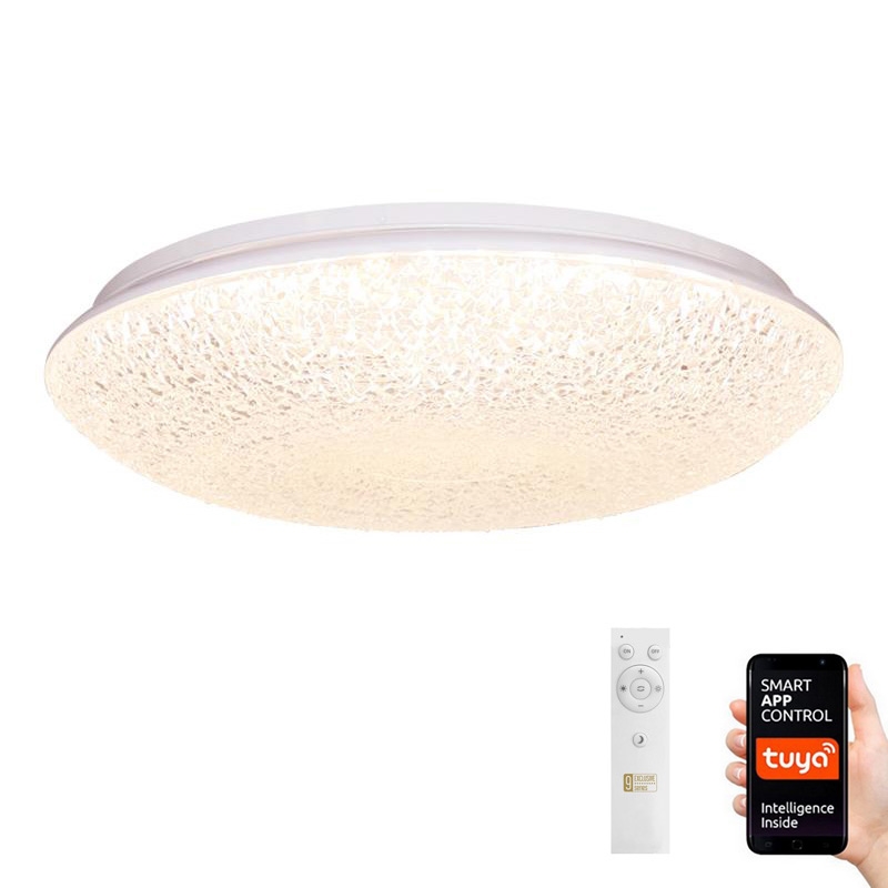 LED Zatemnitvena stropna svetilka LED/48W/230V 2700-6500K Wi-Fi Tuya + Daljinski upravljalnik