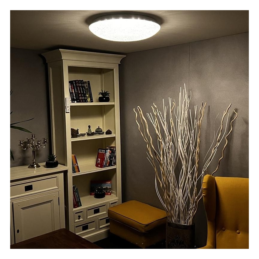 LED Zatemnitvena stropna svetilka LED/48W/230V 2700-6500K Wi-Fi Tuya + Daljinski upravljalnik