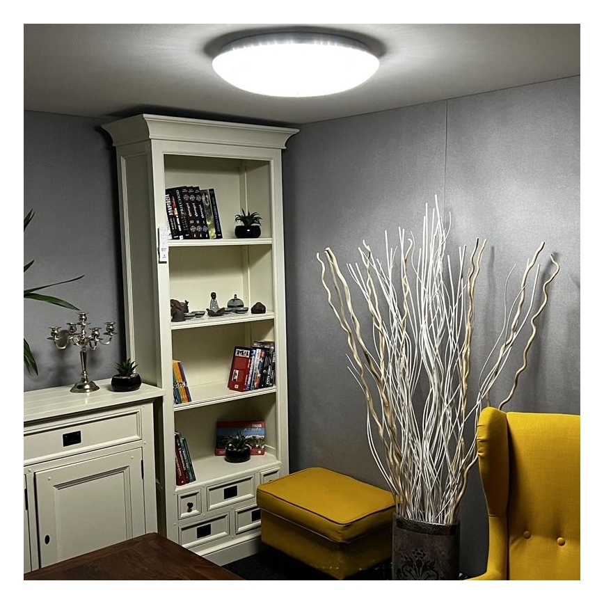 LED Zatemnitvena stropna svetilka LED/48W/230V 2700-6500K Wi-Fi Tuya + Daljinski upravljalnik
