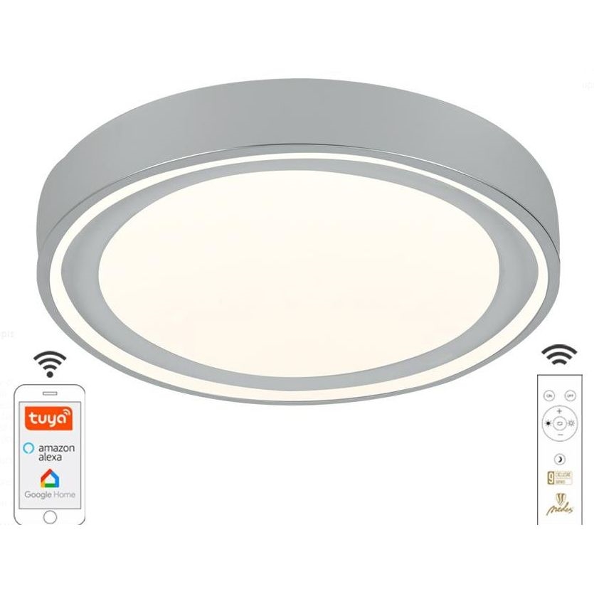 LED Zatemnitvena stropna svetilka LED/48W/230V 2700-6500K Wi-Fi Tuya + Daljinski upravljalnik