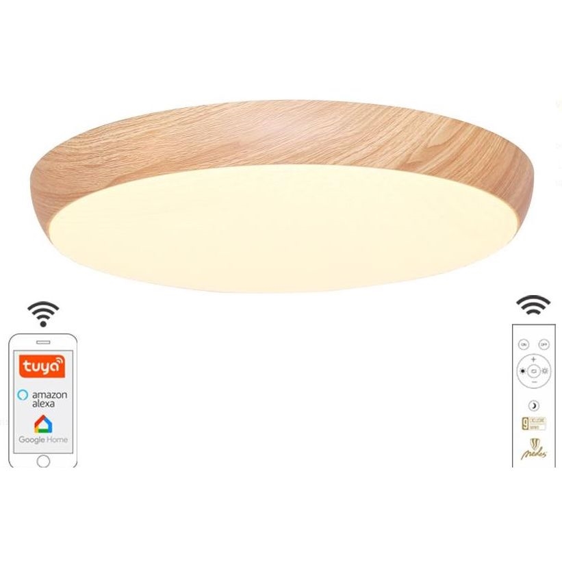 LED Zatemnitvena stropna svetilka LED/48W/230V 2700-6500K Wi-Fi Tuya + Daljinski upravljalnik