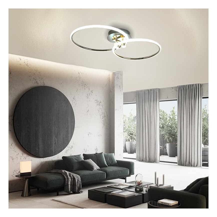 LED Zatemnitvena stropna svetilka LED/48W/230V 3000-6500K + Daljinski upravljalnik