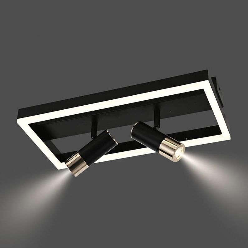 LED Zatemnitvena stropna svetilka LED/50W/230V 3000-6500K črna + Daljinski upravljalnik