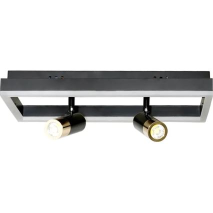 LED Zatemnitvena stropna svetilka LED/50W/230V 3000-6500K črna + Daljinski upravljalnik
