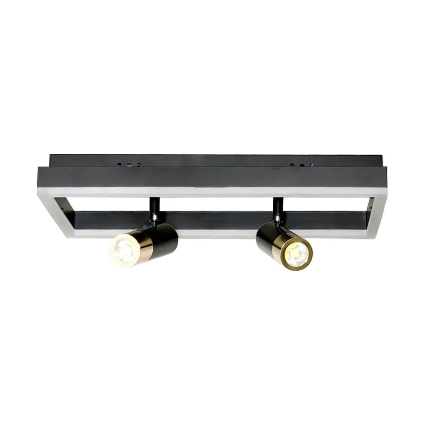 LED Zatemnitvena stropna svetilka LED/50W/230V 3000-6500K črna + Daljinski upravljalnik