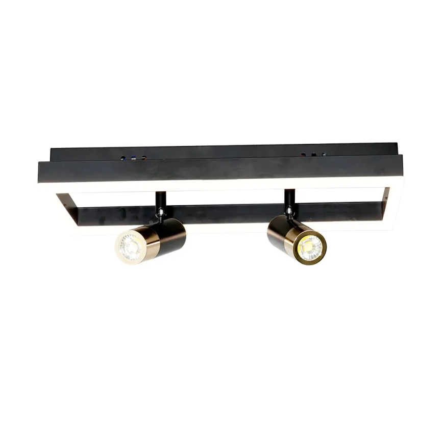 LED Zatemnitvena stropna svetilka LED/50W/230V 3000-6500K črna + Daljinski upravljalnik