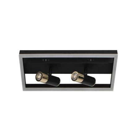 LED Zatemnitvena stropna svetilka LED/50W/230V 3000-6500K črna + Daljinski upravljalnik