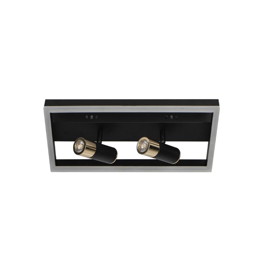 LED Zatemnitvena stropna svetilka LED/50W/230V 3000-6500K črna + Daljinski upravljalnik