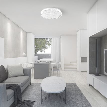 LED Zatemnitvena stropna svetilka LED/60W/230V 3000/4000/6500K pr. 49 cm + Daljinski upravljalnik