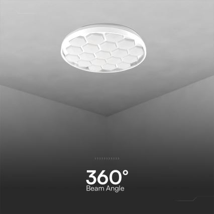 LED Zatemnitvena stropna svetilka LED/60W/230V 3000/4000/6500K pr. 49 cm + Daljinski upravljalnik