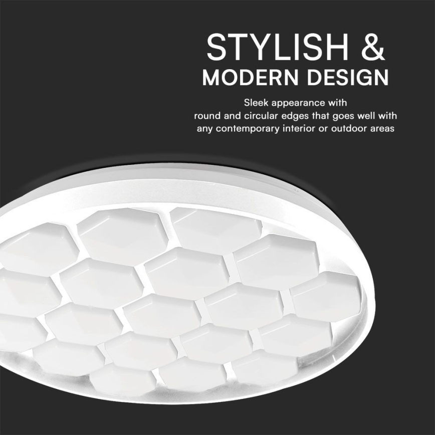 LED Zatemnitvena stropna svetilka LED/60W/230V 3000/4000/6500K pr. 49 cm + Daljinski upravljalnik