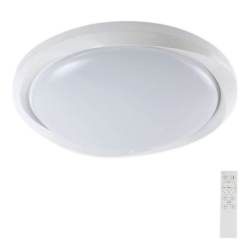 LED Zatemnitvena stropna svetilka LED/60W/230V 3000-6500K 49,2 cm bela + Daljinski upravljalnik