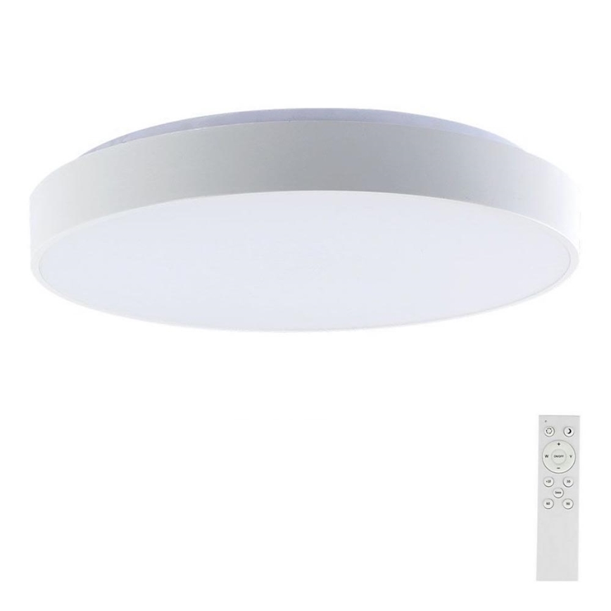 LED Zatemnitvena stropna svetilka LED/60W/230V 3000-6500K 49,5 cm bela + Daljinski upravljalnik