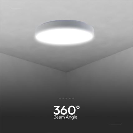 LED Zatemnitvena stropna svetilka LED/60W/230V 3000-6500K 49,5 cm bela + Daljinski upravljalnik