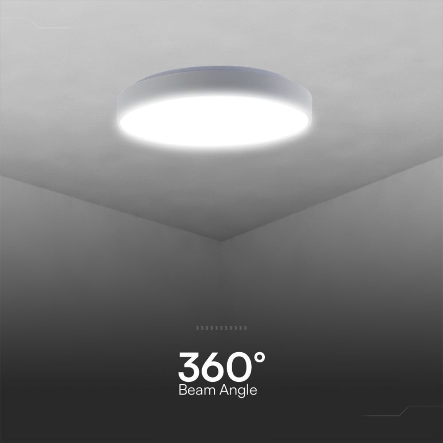 LED Zatemnitvena stropna svetilka LED/60W/230V 3000-6500K 49,5 cm bela + Daljinski upravljalnik