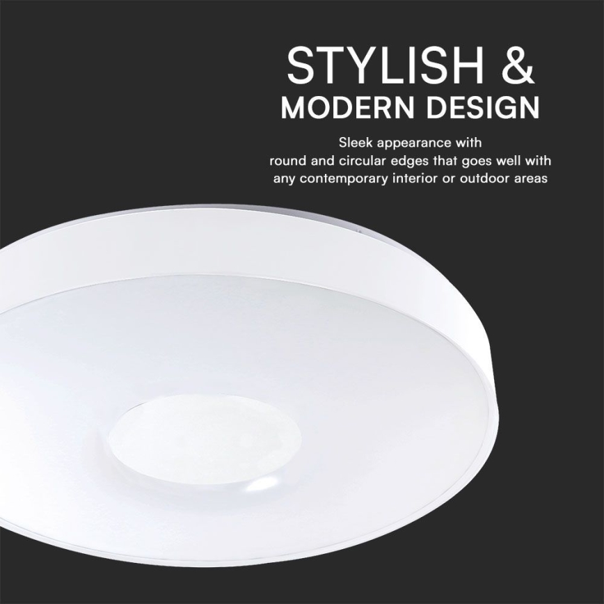 LED Zatemnitvena stropna svetilka LED/60W/230V 3000-6500K 49,5 cm bela + Daljinski upravljalnik