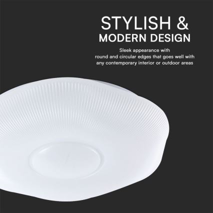 LED Zatemnitvena stropna svetilka LED/60W/230V 3000-6500K 50 cm bela + Daljinski upravljalnik