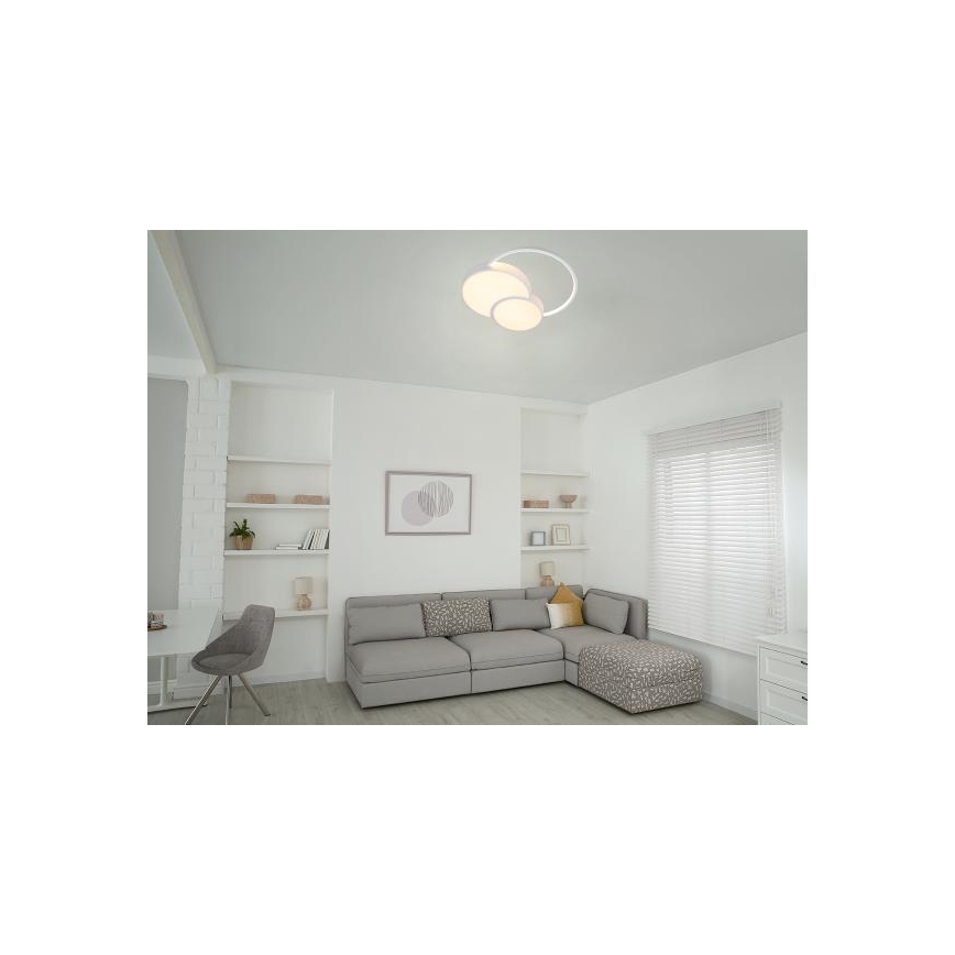 LED Zatemnitvena stropna svetilka LED/60W/230V 3000-6500K bela + Daljinski upravljalnik
