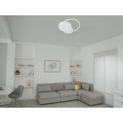 LED Zatemnitvena stropna svetilka LED/60W/230V 3000-6500K bela + Daljinski upravljalnik