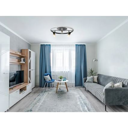 LED Zatemnitvena stropna svetilka LED/60W/230V 3000-6500K črna + Daljinski upravljalnik