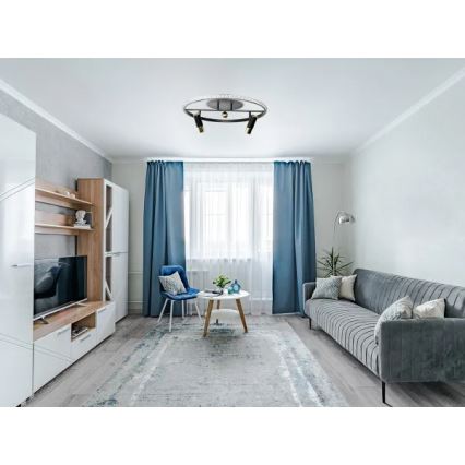 LED Zatemnitvena stropna svetilka LED/60W/230V 3000-6500K črna + Daljinski upravljalnik