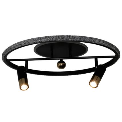 LED Zatemnitvena stropna svetilka LED/60W/230V 3000-6500K črna + Daljinski upravljalnik