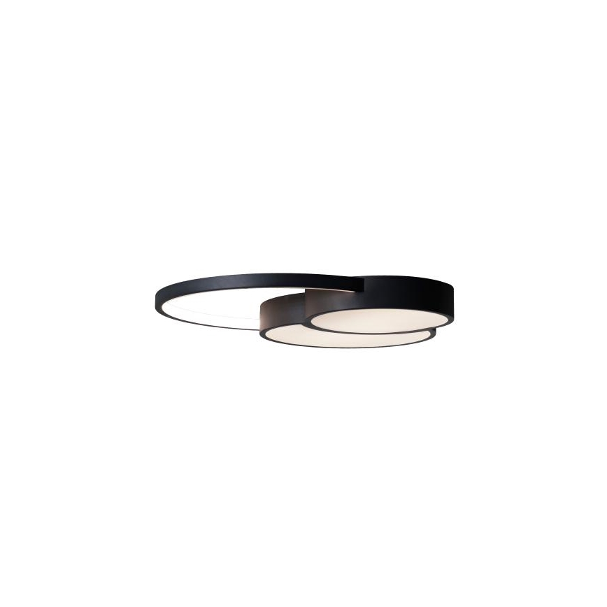 LED Zatemnitvena stropna svetilka LED/60W/230V 3000-6500K črna + Daljinski upravljalnik