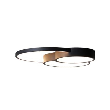 LED Zatemnitvena stropna svetilka LED/60W/230V 3000-6500K črna + Daljinski upravljalnik