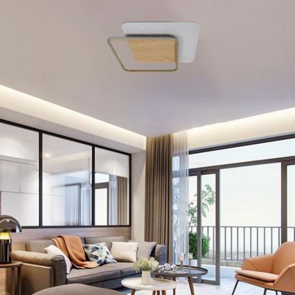 LED Zatemnitvena stropna svetilka LED/60W/230V 3000-6500K + Daljinski upravljalnik