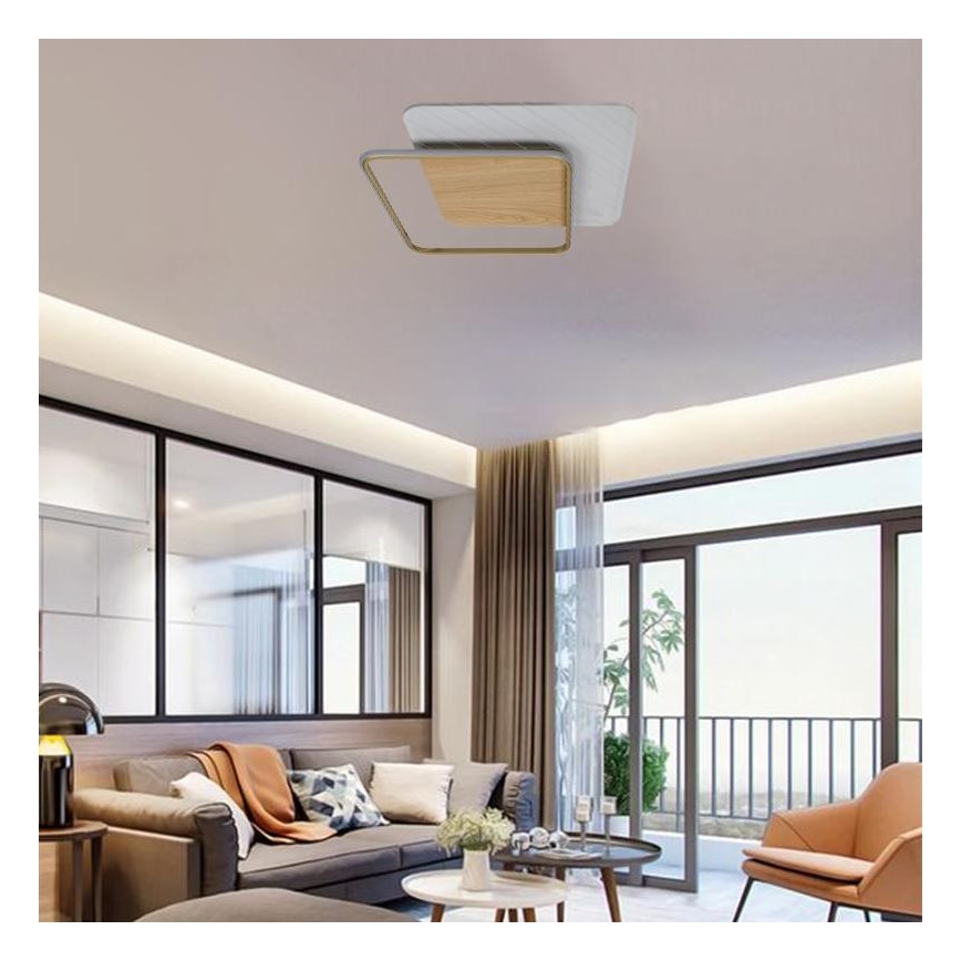 LED Zatemnitvena stropna svetilka LED/60W/230V 3000-6500K + Daljinski upravljalnik
