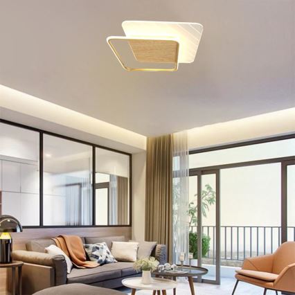LED Zatemnitvena stropna svetilka LED/60W/230V 3000-6500K + Daljinski upravljalnik