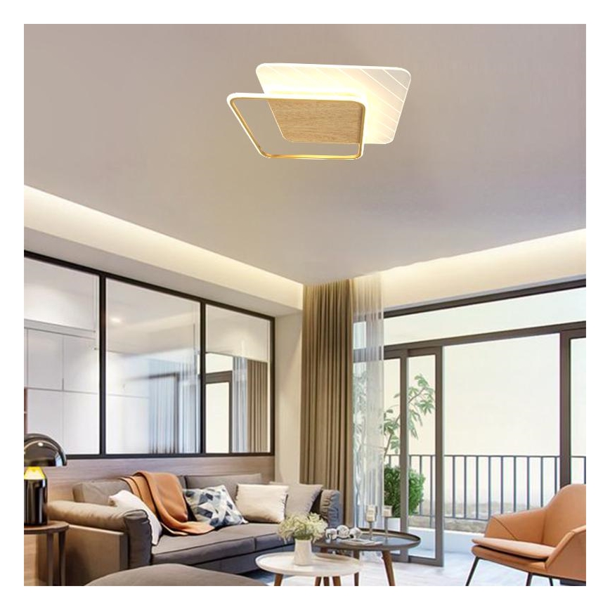 LED Zatemnitvena stropna svetilka LED/60W/230V 3000-6500K + Daljinski upravljalnik