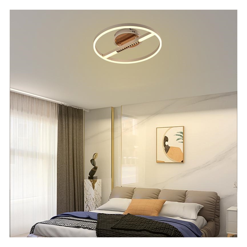 LED Zatemnitvena stropna svetilka LED/60W/230V 3000-6500K + Daljinski upravljalnik