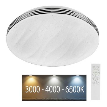 LED Zatemnitvena stropna svetilka LED/60W/230V 3000K/4000K/6500K + Daljinski upravljalnik