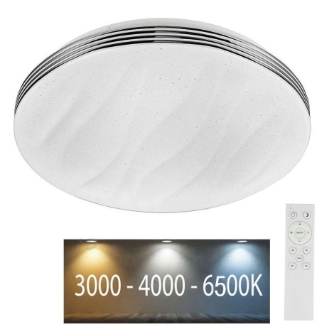 LED Zatemnitvena stropna svetilka LED/60W/230V 3000K/4000K/6500K + Daljinski upravljalnik