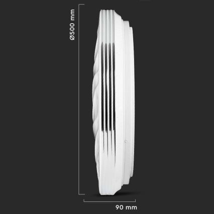 LED Zatemnitvena stropna svetilka LED/60W/230V 3000K/4000K/6500K + Daljinski upravljalnik