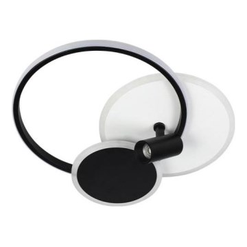 LED Zatemnitvena stropna svetilka LED/65W/230V 3000-6500K bela/črna + Daljinski upravljalnik