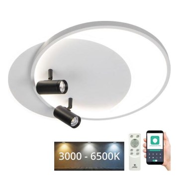 LED Zatemnitvena stropna svetilka LED/65W/230V 3000-6500K bela + Daljinski upravljalnik