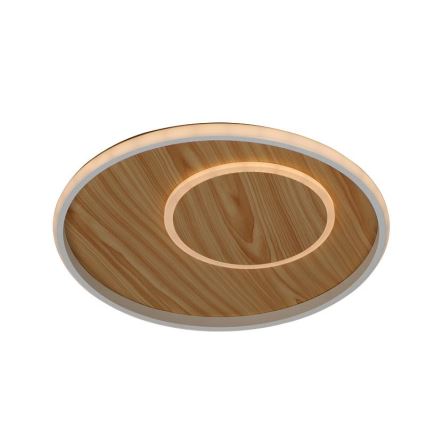 LED Zatemnitvena stropna svetilka LED/65W/230V 3000-6500K rjava + Daljinski upravljalnik