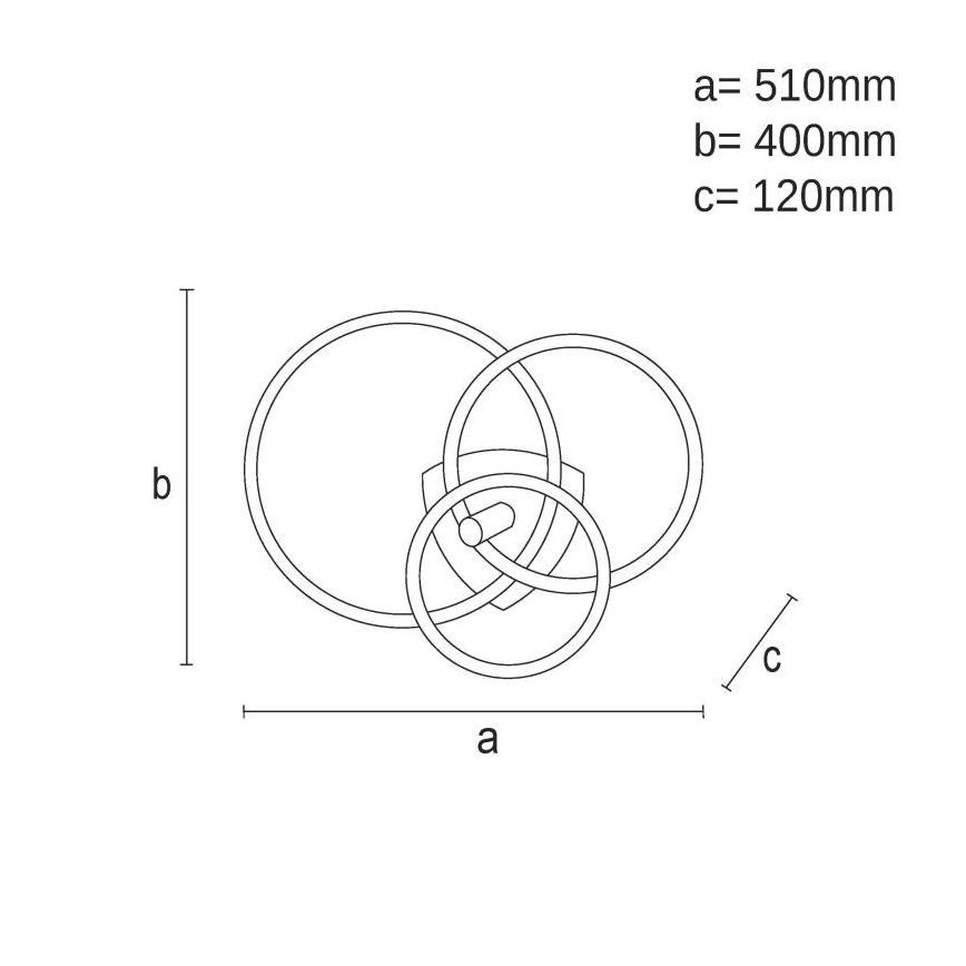 LED Zatemnitvena stropna svetilka LED/70W/230V 3000-6500K bela/črna + Daljinski upravljalnik