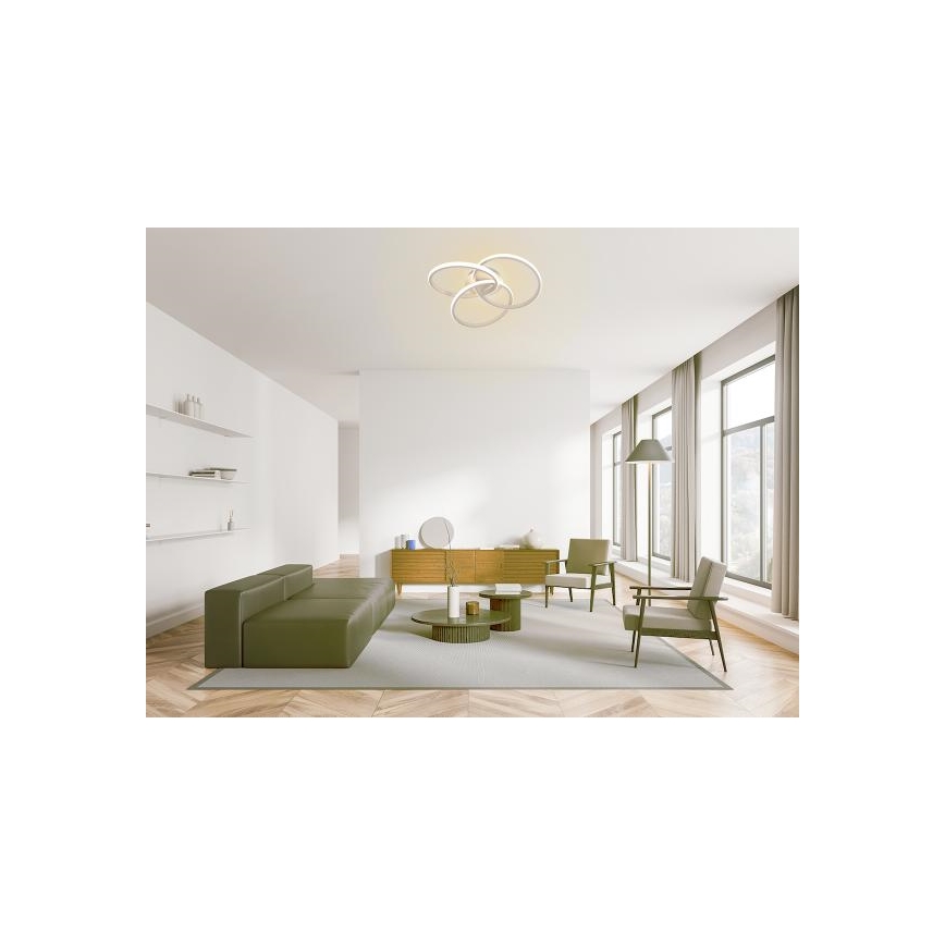 LED Zatemnitvena stropna svetilka LED/70W/230V 3000-6500K bela + Daljinski upravljalnik