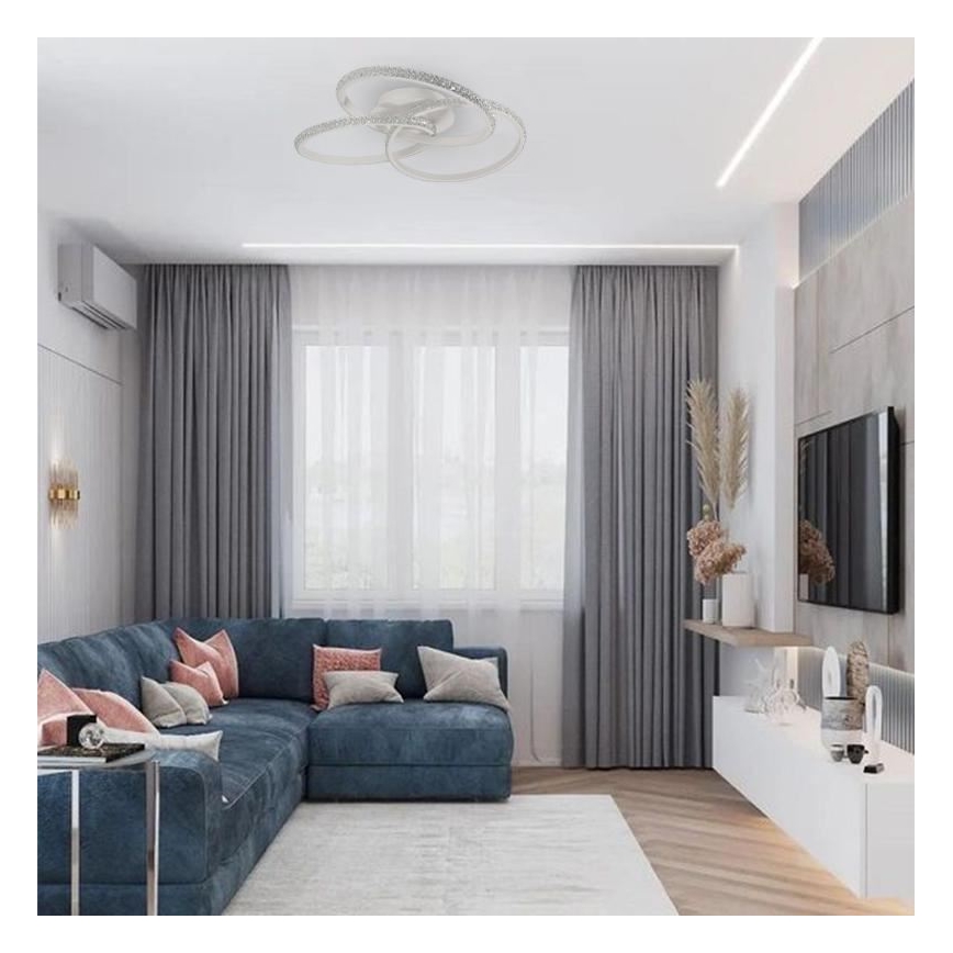 LED Zatemnitvena stropna svetilka LED/70W/230V 3000-6500K bela + Daljinski upravljalnik