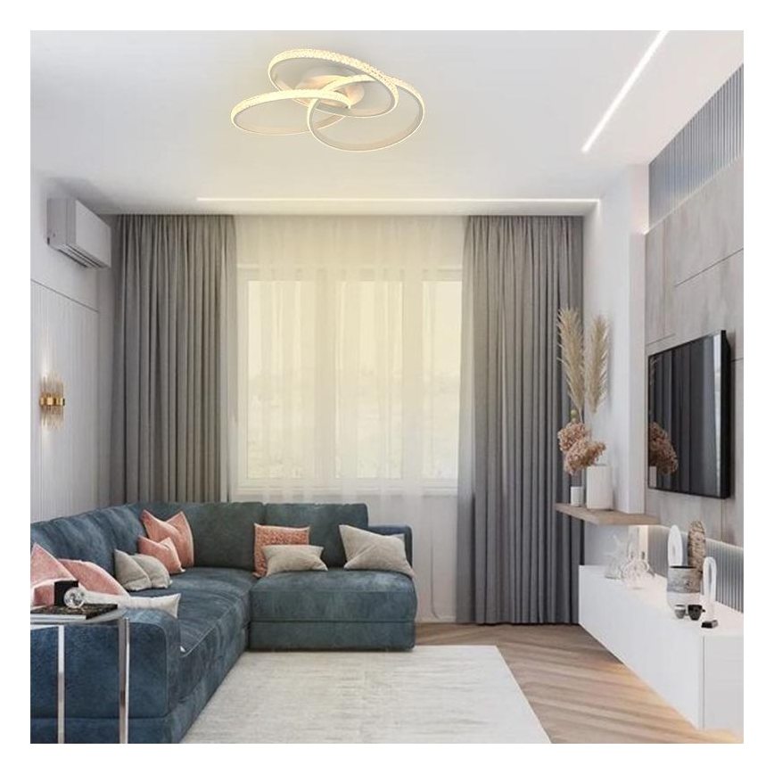 LED Zatemnitvena stropna svetilka LED/70W/230V 3000-6500K bela + Daljinski upravljalnik