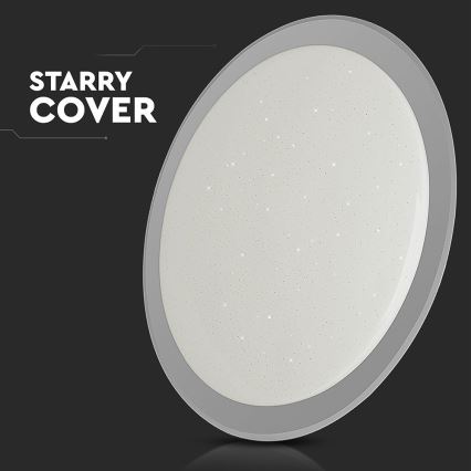 LED Zatemnitvena stropna svetilka LED/72W/230V 3000-6500K pr. 67 cm bela + Daljinski upravljalnik