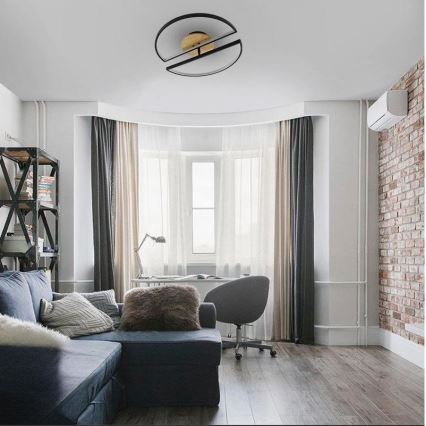 LED Zatemnitvena stropna svetilka LED/75W/230V 3000-6500K bukev + Daljinski upravljalnik