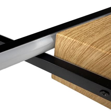 LED Zatemnitvena stropna svetilka LED/75W/230V 3000-6500K rjava/črna + Daljinski upravljalnik