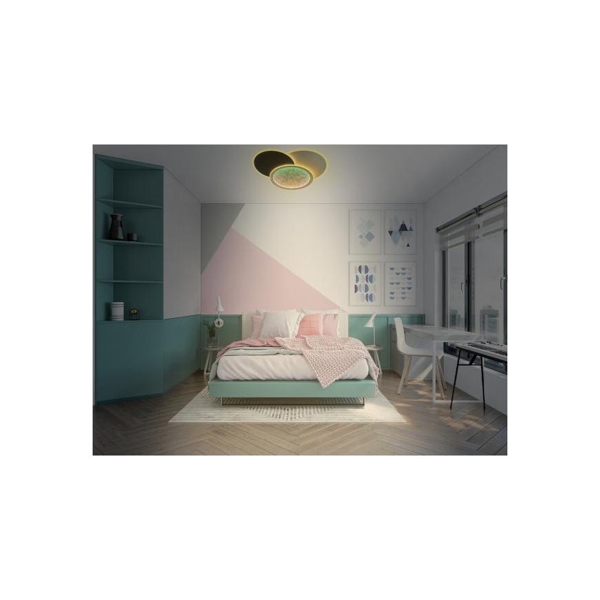 LED Zatemnitvena stropna svetilka LED/80W/230V 3000-6500K bela + Daljinski upravljalnik