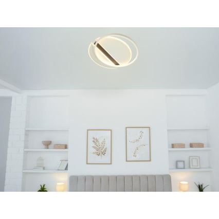 LED Zatemnitvena stropna svetilka LED/80W/230V 3000-6500K bela + Daljinski upravljalnik