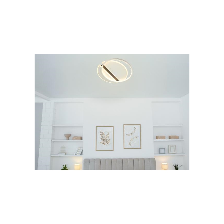 LED Zatemnitvena stropna svetilka LED/80W/230V 3000-6500K bela + Daljinski upravljalnik